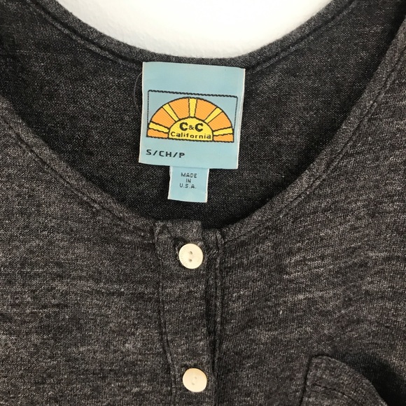 C&C California Romper in Charcoal Grey. Women’s size Small - Picture 5 of 6